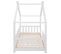 Lit Cabane 90 X 200 cm Sommier inclus Blanc