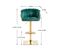 Lot De 2 Tabourets De Bar 360° Velours Vert