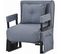 Fauteuil Convertible En Tissu Gris