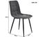 Chaise Lin Gris 4 Lot De 44 X 46 X 86 Cm