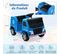 Camion Poubelle Électrique Enfants 12 V Avec Accessoires De Recyclage,voiture Porteur À Pousser Ave