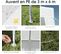 Tonnelle De Jardin/barnum 3x9m-27㎡ Tente De Réception Avec Cordes Et Piquets De Sol Blanc