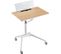 Bureau Debout Mobile 48x71cm, Podium Mobile Hauteur Réglable 71 X 48 X 77-107 Cm