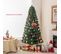 Sapin De Noël 180 Cm, Arbre De Noël Lumineux 230 LED, 8 Modes D'éclairage, 230 Branches En Pvc