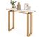 Table Console, Meuble D'entrée En Faux Marbre, Cadre En Métal, Kit Anti-basculement Inclus, (doré)