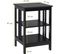 Table De Chevet Lot De 2, Table D'appoint Chevet Pour Chambre, Salon, 40x40x61cm (noir)