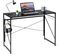 Bureau D'ordinateur Pliant 100*50*75 Cm, Style Industriel/moderne Charge 115kg (noir)