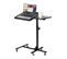 Table de Lit pour Ordinateur Portable Hauteur Réglable Support Pliable Bureau PC Noir