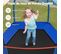 Trampoline Enfants 166cm Avec Filet De Sécurité Respirant, Bleu