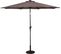 Parasol De Jardin Dia 300 Cm/parasol Déporté Et Inclinable De Jardin Avec 24 LED Marron