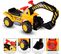 Excavatrice Tracteur Jouet Pour Enfant Porteur De Quatre Pneus Vocal Avec Casque De Sécurité