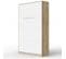 Lit Escamotable +2 Placards V 120x200+(50x2)cm Standard Chêne Sonoma/blanc