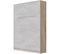 Lit Escamotable +2 Placards V 140x200+(100x2)cm Standard Chêne Sonoma/béton