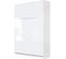 Lit Escamotable +2 Placards V 140x200+(100x2)cm Standard Blanc/blanc Brillant