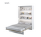 Lenart Armoire Lit Escamotable Vertical 90x200 Cm Blanc Mat Lit Rabattable Lit Mural"consus"