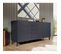 Commode De Rangement Meuble Universel Bleu Marine 155x72x40 Cm Novak Sur Pieds