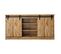 Buffet Rangement Meuble Universel Couleur Chêne Wotan 160x81x35cm Grange Porte Coulissante