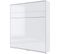 Armoire Lit Escamotable +2 Placards Tiroir Vertical 180x200 Blanc Brillant Tiroir Lit Mural"consus"