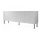 Commode De Rangement Meuble Universel 190x75x41cm Sur Pied Blanc Mat Younge