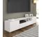 Meuble TV 200x56x42 Cm Blanc Mat Surfa 2d2s Meuble Hi-fi Luxueux Sur Pied