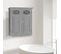 Armoire Murale Pour Salle De Bain Dawson Avec 2 Portes, Gris