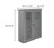 Placard Mural De Salle De Bain Armoire De Rangement Gris Connor