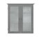 Placard Mural De Salle De Bain Armoire De Rangement Gris Connor