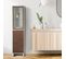 Colonne Moderne En Bois Noyer/blanc Tyler