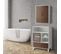 Armoire De Toilette Placard Mural De Salle De Bain En Bois Marron / Blanc Tyler