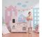 Cuisine Enfant Little Chef Dinette En Bois Rose Fille Garçon Jeux Td-11414p