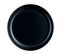 Assiette Plate Noire 25 Cm