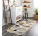 Tapis De Couloir Scandinave Moderne Multicolore/gris 80x220