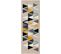 Tapis De Couloir Scandinave Moderne Multicolore/gris 80x220