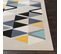 Tapis De Couloir Scandinave Moderne Multicolore/gris 80x220