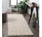 Tapis De Couloir Shaggy Bohème Ivoire/beige 80x220