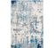 Tapis Abstrait Moderne Bleu/gris/blanc 160x220