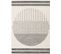 Tapis Scandinave Moderne Blanc/noir 130x170