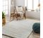 Tapis Shaggy Moderne Blanc/gris 260x213