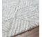 Tapis Shaggy Moderne Blanc/gris 160x213