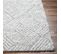 Tapis Shaggy Moderne Blanc/gris 160x213