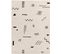 Tapis Scandinave Moderne Blanc/noir 152x213