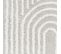 Tapis Shaggy Scandinave Blanc/gris 160x220