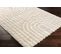 Tapis Shaggy Scandinave Blanc/beige 160x220