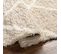 Tapis Shaggy Scandinave Bohème Blanc/beige 160x220