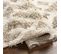 Tapis Shaggy Scandinave Bohème Blanc/beige 160x220