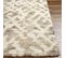 Tapis Shaggy Scandinave Bohème Blanc/beige 160x220