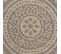 Tapis Rond Extérieur/intérieur Aspect Jute Beige/noir Ø 160