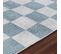 Tapis Scandinave à Carreaux Lavable En Machine Bleu 160x213