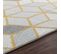 Tapis Scandinave Moderne Blanc/jaune 160x220