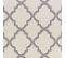 Tapis Oriental Marocain - Blanc Et Gris - 120x170cm